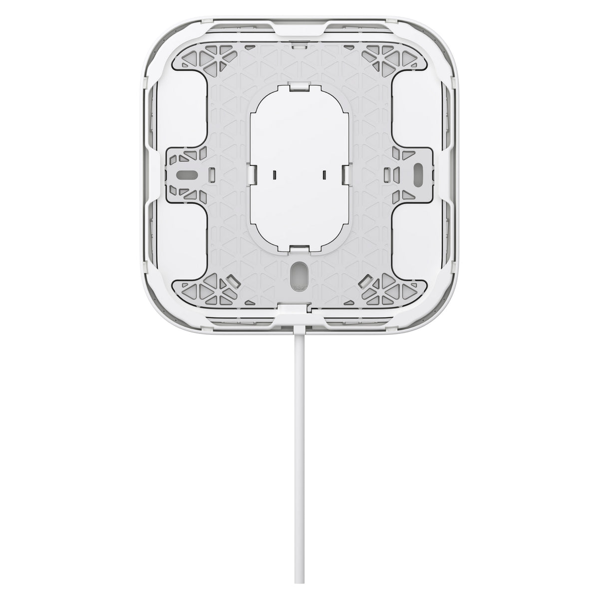 قاعدة Schneider Home Power Mount USB-C Wall Connector، منظر خلفي لإطار التثبيت ومخرج الكابل