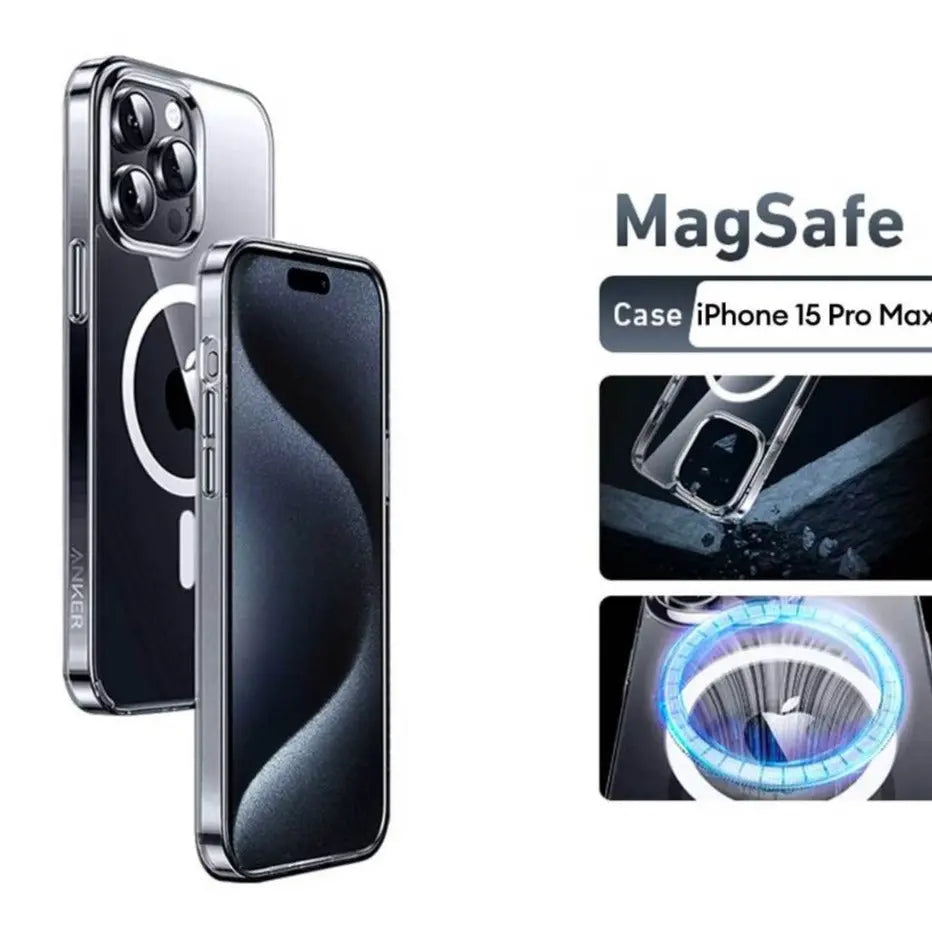 Anker iPhone 15 Pro Max Clear Magsafe Case - Anker iPhone 15 Pro Max Clear Magsafe Case - Default Title Ennap.com