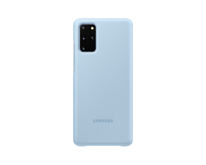 Official Samsung Galaxy S20 Plus Clear View Cover Case-Color: Black---Ennap.com