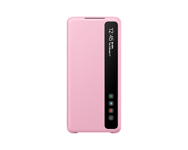 Official Samsung Galaxy S20 Plus Clear View Cover Case-Color: Pink---Ennap.com