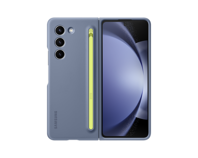 Samsung Galaxy Z Fold 5 Slim S Pen Case - Samsung Galaxy Z Fold 5 Slim S Pen Case - Icy Blue Ennap.com