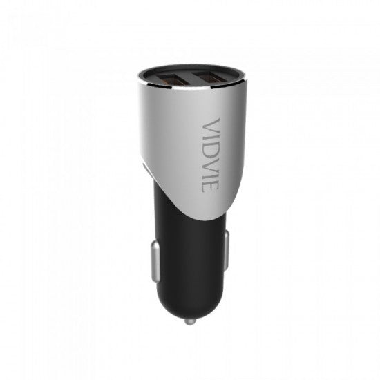 Vidvie Fast Car Charger CC507, 3.1A Output - 2 USB Port With Micro Usb Cable