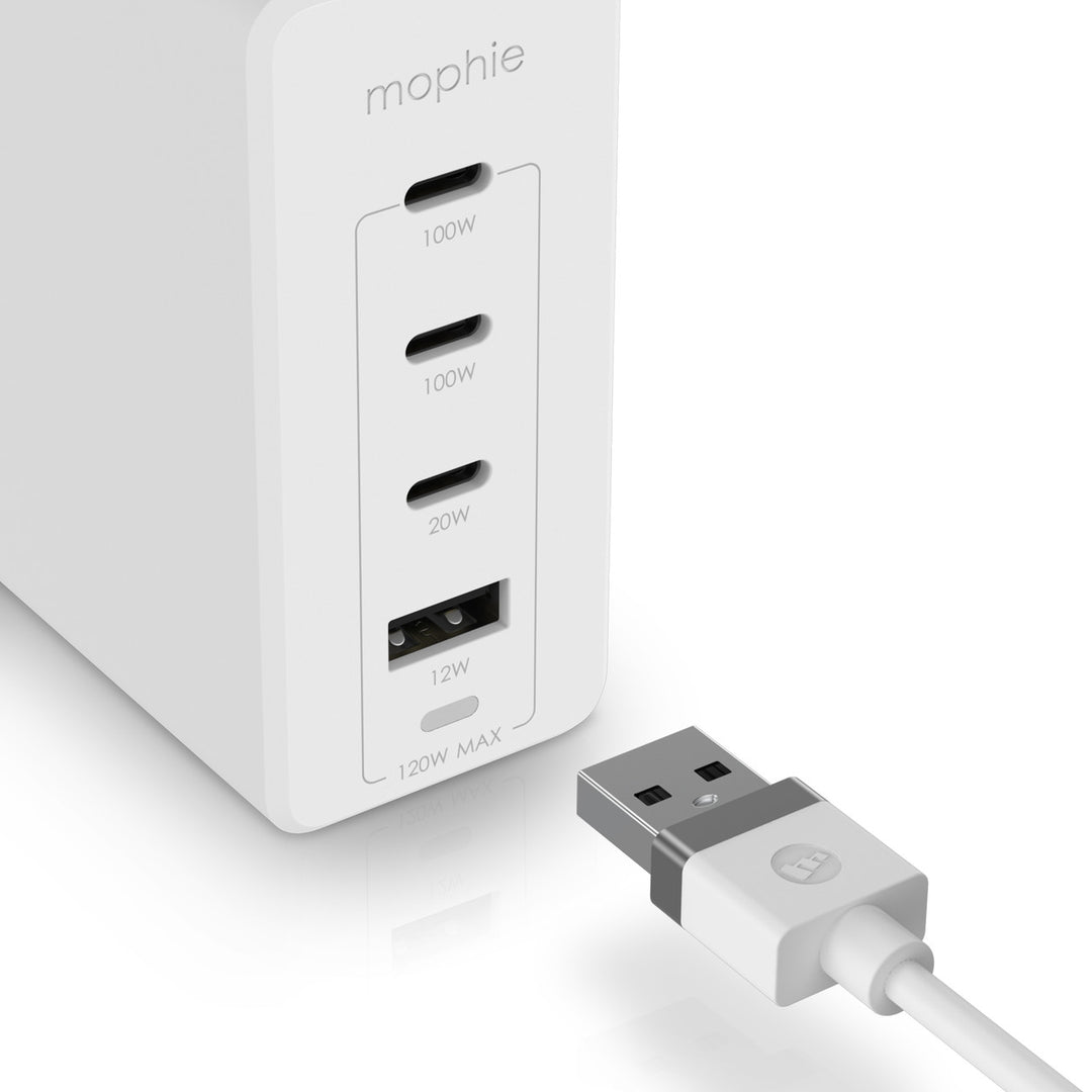 Mophie Speedport 120W  4-port(3xUSB Type-C + 1xUSB Type-A) GaN Fast Charger