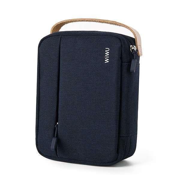 WiWU Cozy Mega Organizer Double Layer Storage Bag Waterproof 8.2 inch - WiWU Cozy Mega Organizer Double Layer Storage Bag Waterproof 8.2 inch - Blue Ennap.com