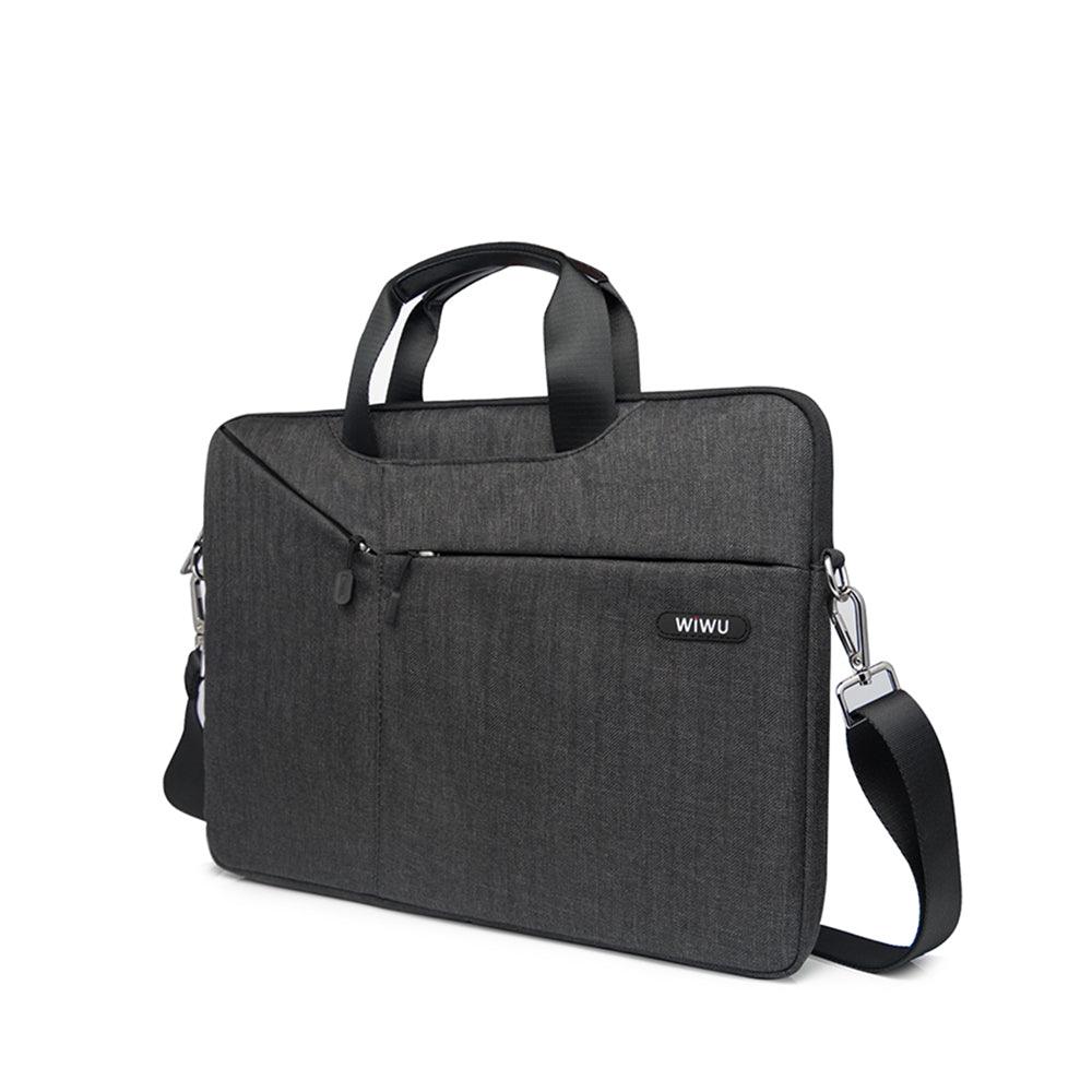 WiWU Gent Business Laptop Sleeve Bag Water Repellent Case for MacBook Tablet 13.3 inch - WiWU Gent Business Laptop Sleeve Bag Water Repellent Case for MacBook Tablet 13.3 inch - Black Ennap.com