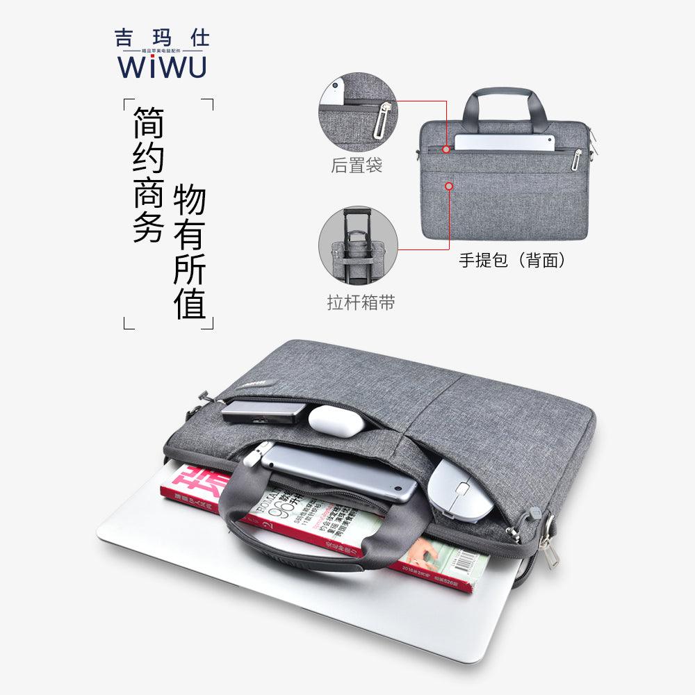 WiWU Gent Business Laptop Sleeve Bag Water Repellent Case for MacBook Tablet 13.3 inch - WiWU Gent Business Laptop Sleeve Bag Water Repellent Case for MacBook Tablet 13.3 inch - Black Ennap.com