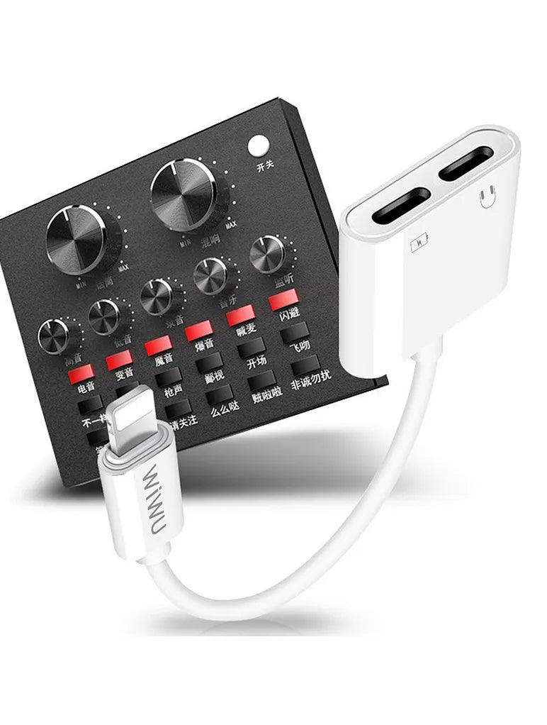 WIWU LT01 PLUS Lightning to Dual Lightning Audio Converter - WIWU LT01 PLUS Lightning to Dual Lightning Audio Converter - Default Title Ennap.com
