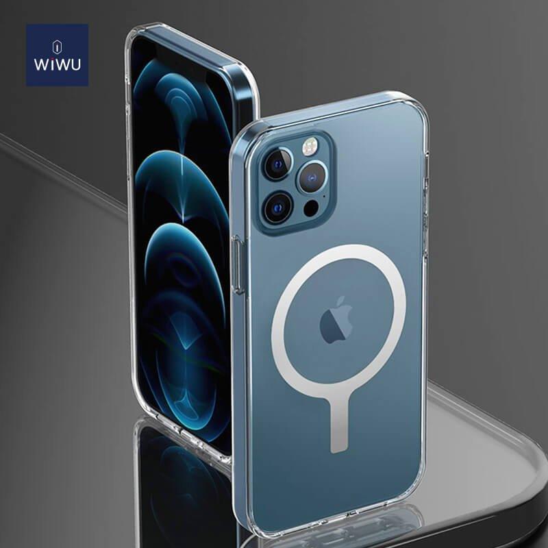 WiWU Phone Case with Magnetic Wireless Charger Ring Shockproof For iPhone 12 Pro Max - WiWU Phone Case with Magnetic Wireless Charger Ring Shockproof For iPhone 12 Pro Max - undefined Ennap.com