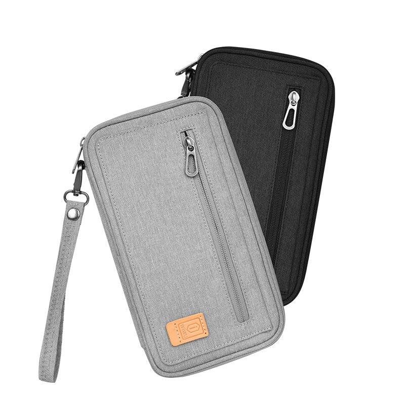 WiWU Pioneer Passport Pouch Storage Bag Card Holder Organizer Cases - WiWU Pioneer Passport Pouch Storage Bag Card Holder Organizer Cases - Gray Ennap.com