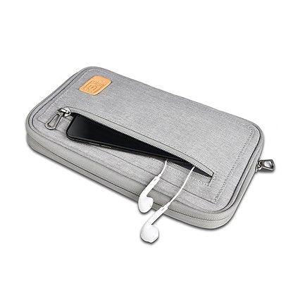 WiWU Pioneer Passport Pouch Storage Bag Card Holder Organizer Cases - WiWU Pioneer Passport Pouch Storage Bag Card Holder Organizer Cases - Gray Ennap.com