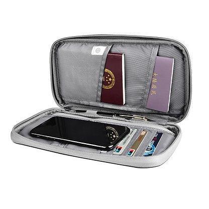 WiWU Pioneer Passport Pouch Storage Bag Card Holder Organizer Cases - WiWU Pioneer Passport Pouch Storage Bag Card Holder Organizer Cases - Gray Ennap.com