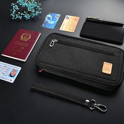 WiWU Pioneer Passport Pouch Storage Bag Card Holder Organizer Cases - WiWU Pioneer Passport Pouch Storage Bag Card Holder Organizer Cases - Gray Ennap.com