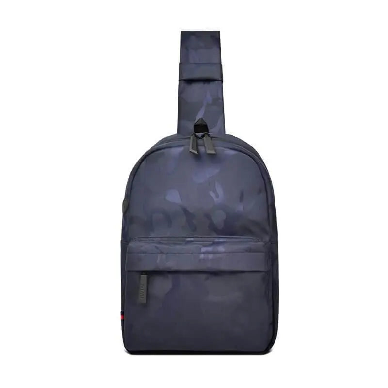 WiWU Vigor Crossbody Bag Light Weight Bag And Water Resistant-Color: Blue Comouflage---Ennap.com