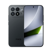 هاتف Xiaomi POCO F9 Pro بلون Black من الأمام والخلف