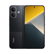 Xiaomi POCO X8 in Black, back and front view