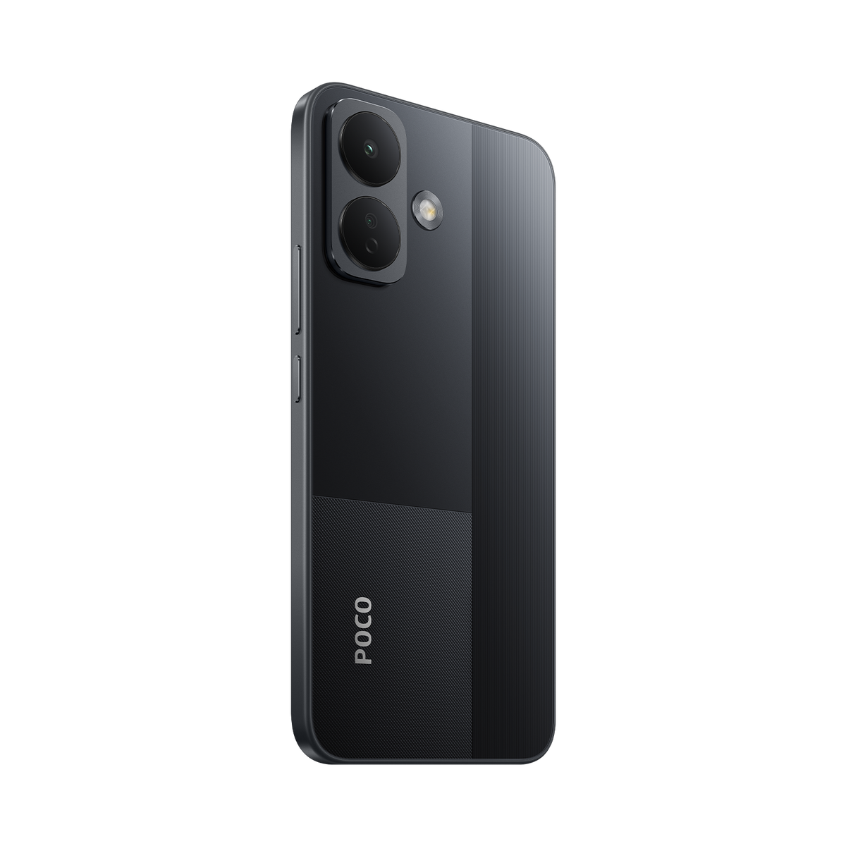 Back of the Black Xiaomi POCO X8 at an angle