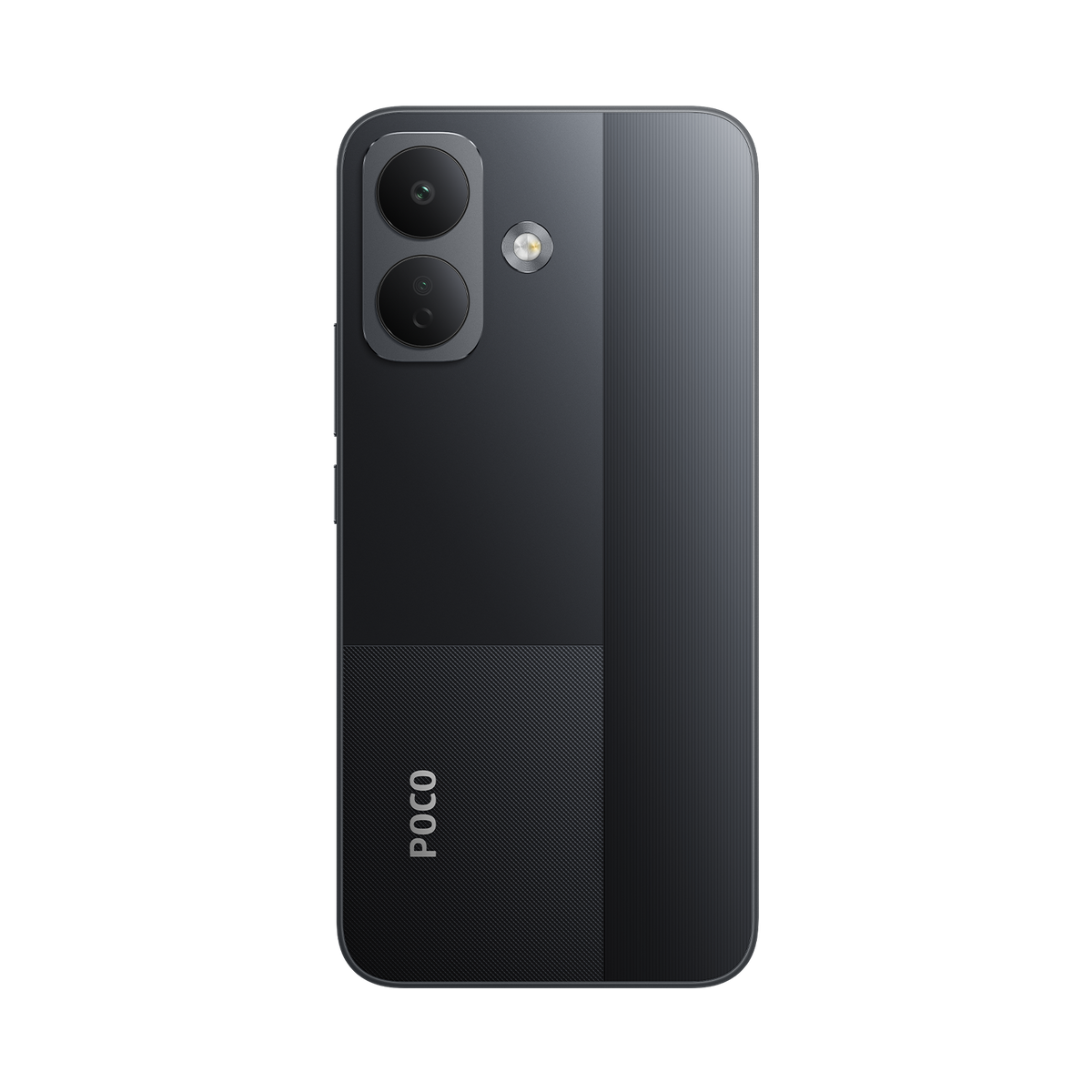 Back of the Black Xiaomi POCO X8 with the dual camera