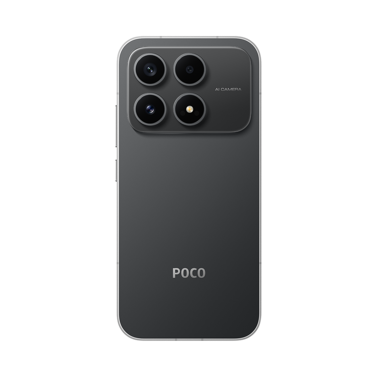 Back of the Black Xiaomi POCO X8s with the camera module