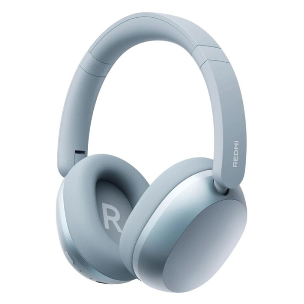 Xiaomi REDMI Headphones Neo in Mist Blue seen at an angle from the front