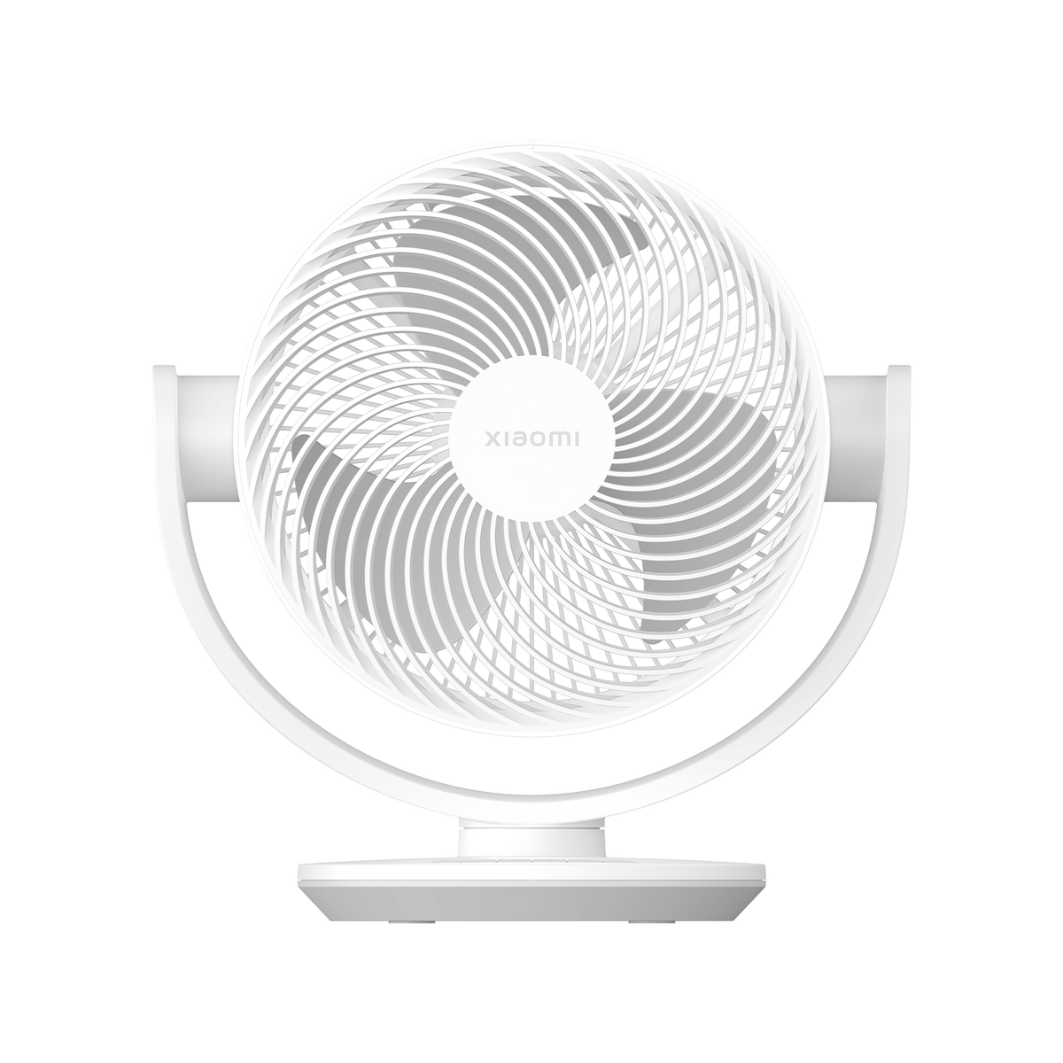 مروحة Xiaomi Smart Desktop Air Circulation Fan من الأمام مع إدارة الرأس قليلًا