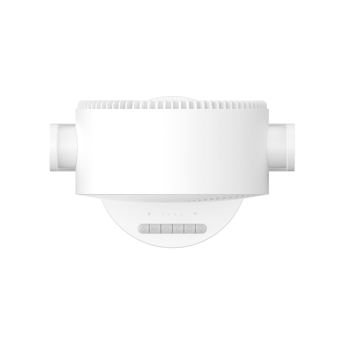 مروحة Xiaomi Smart Desktop Air Circulation Fan من الأعلى مع إمالة الرأس للأعلى