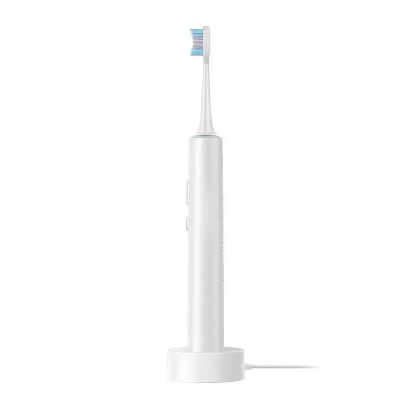 Xiaomi Smart Electric Toothbrush T501 in White with the charging dock and cable
