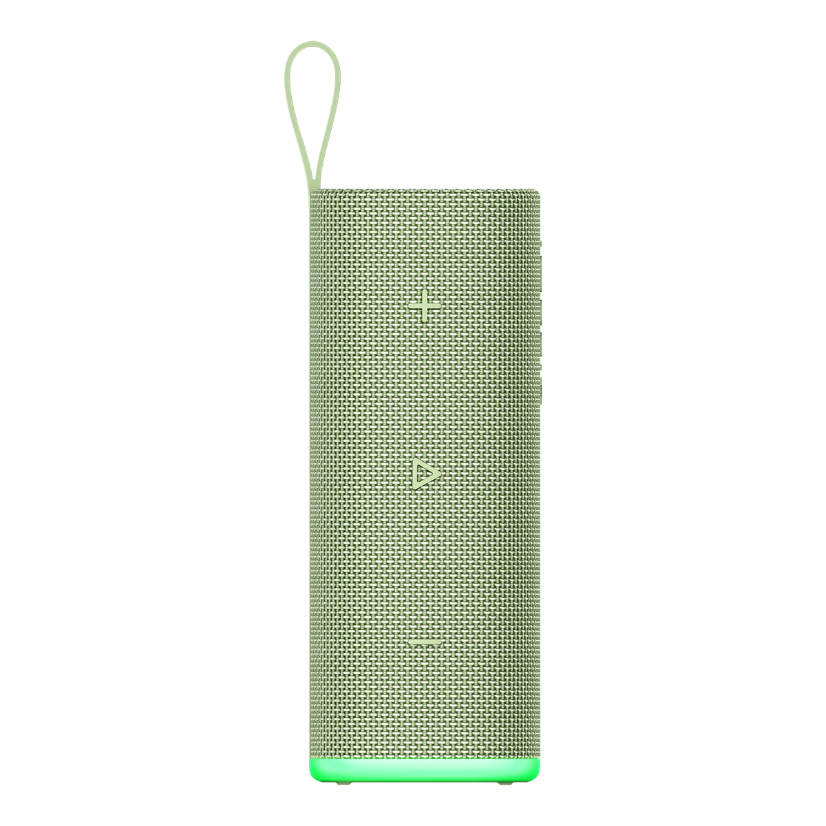 Xiaomi Sound Play 18W Bluetooth speaker in Green, side view showing the volume and play buttons
