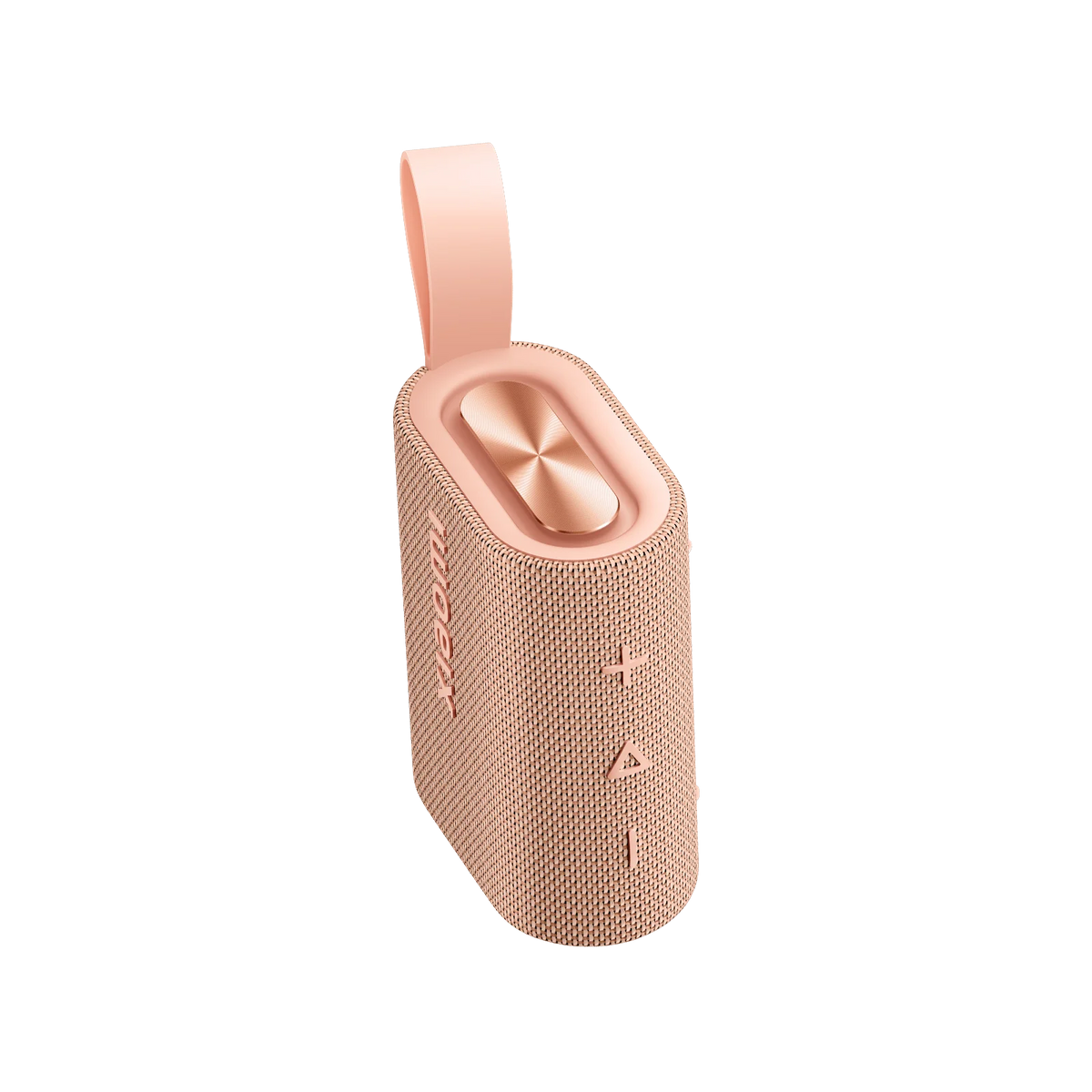 سماعة شاومي ساوند بوكت بلون Pink من زاوية علوية تظهر أزرار التحكم
