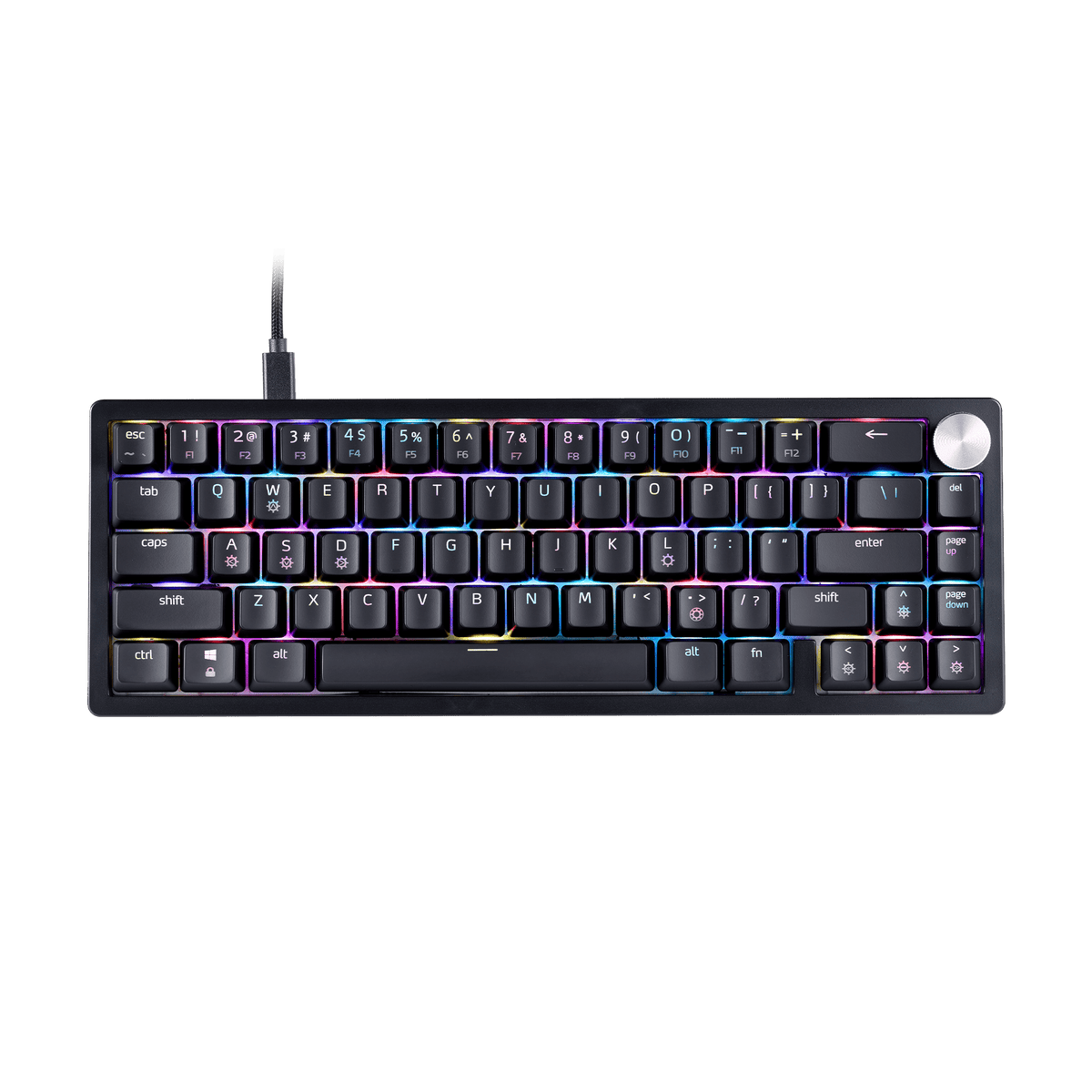 XPG Sorcerer Mini 65% mechanical gaming keyboard in Black with RGB lighting