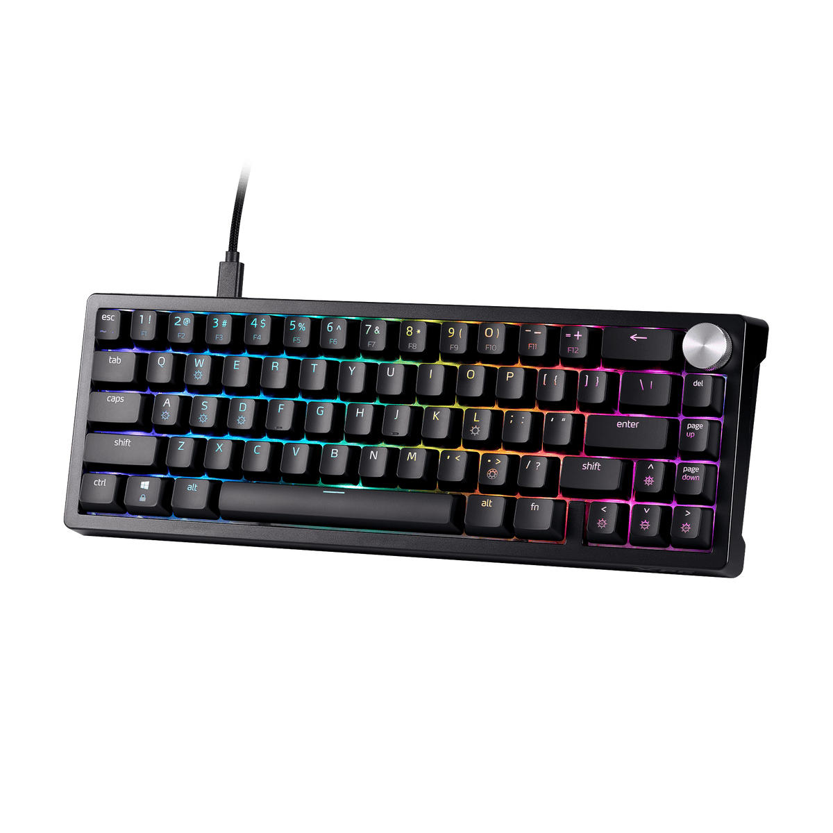 XPG Sorcerer Mini with per-key RGB from an angle