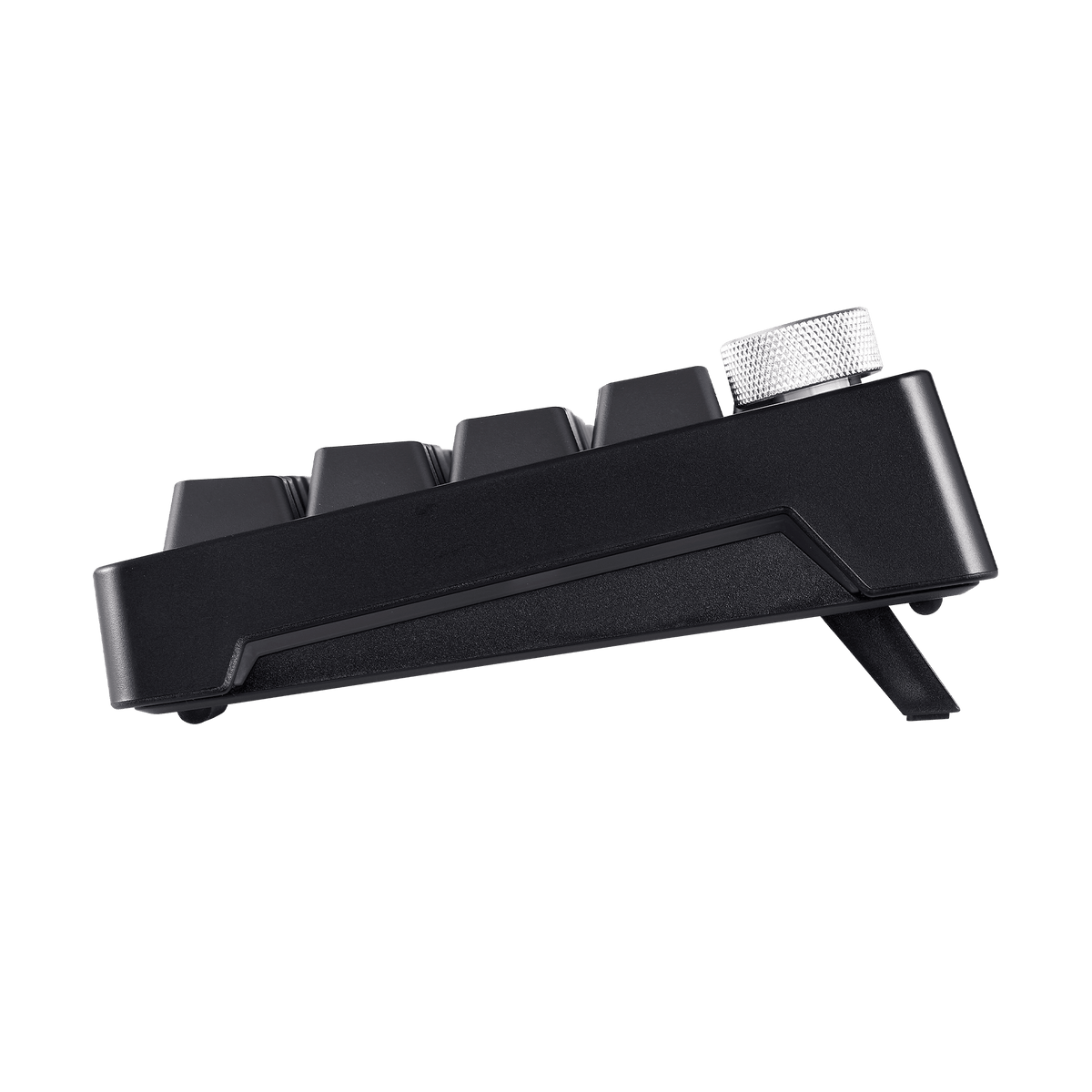 Side profile of the XPG Sorcerer Mini with adjustable feet