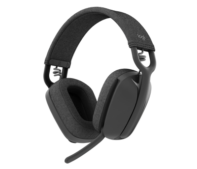 Logitech Zone Vibe 100 Wireless Over the Ear Headphones - Logitech Zone Vibe 100 Wireless Over the Ear Headphones - Graphite Ennap.com