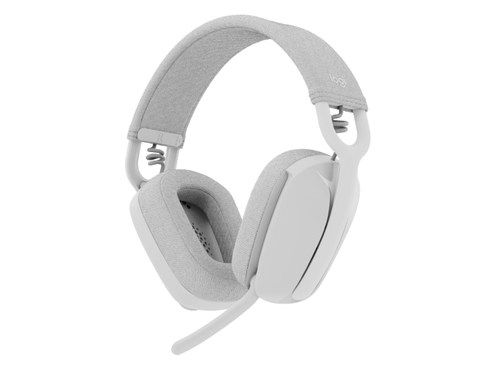 Logitech Zone Vibe 100 Wireless Over the Ear Headphones - Logitech Zone Vibe 100 Wireless Over the Ear Headphones - Off-white Ennap.com